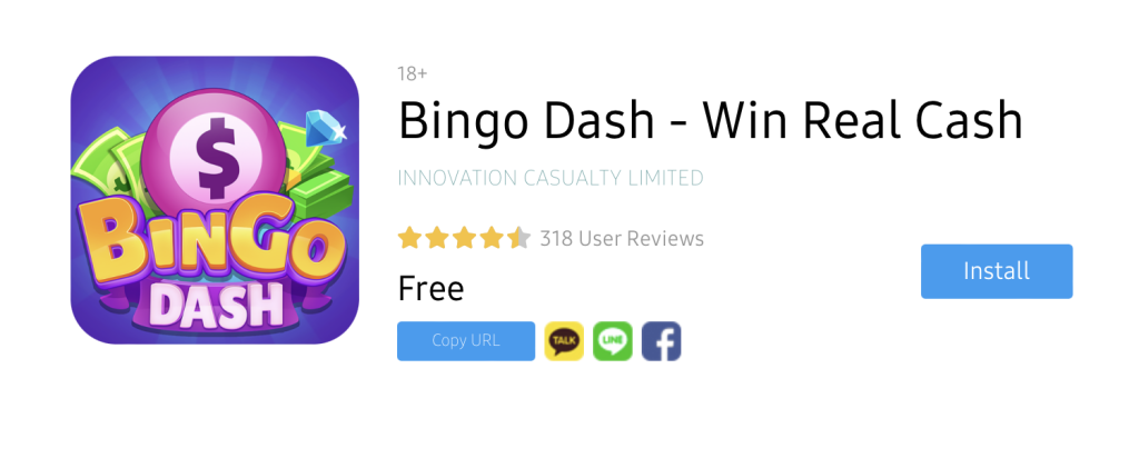 Real Money Bingo App Example
