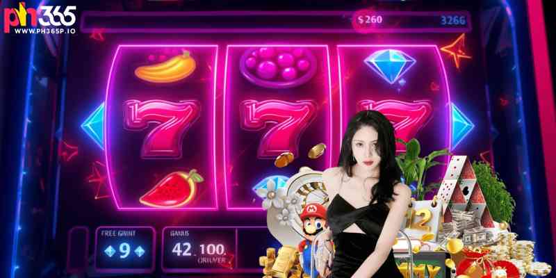 An example of a modern slot interface showing reels, paylines, and bonus features.