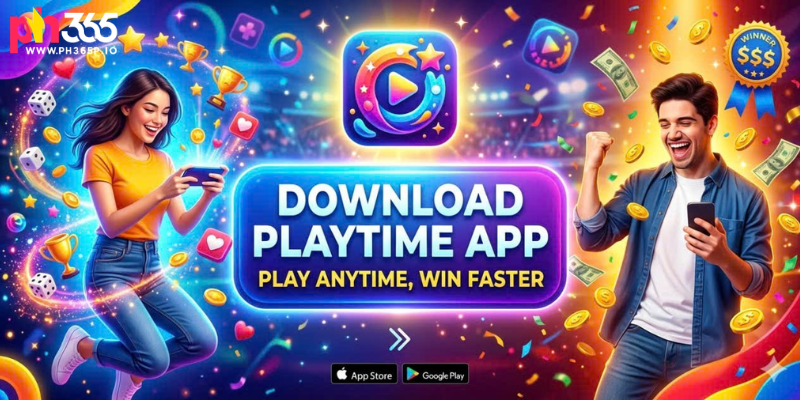 Download the PLAYTIME App – Play Anytime, Win Faster